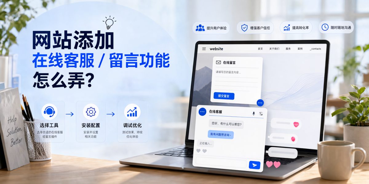 网站添加在线客服 / 留言功能怎么弄？