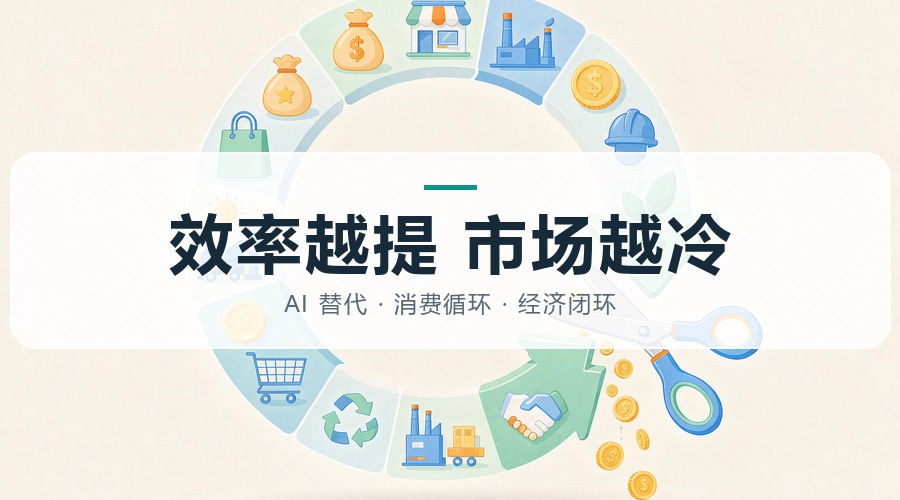 AI 时代的经济悖论：效率越提，市场越冷