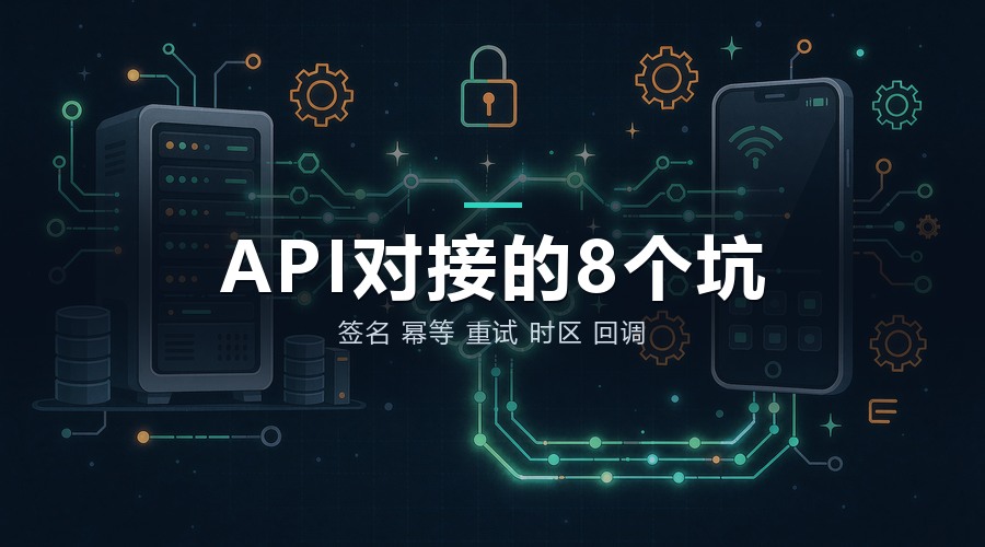 API 接口对接的 8 个坑：签名、幂等、重试、时区与回调